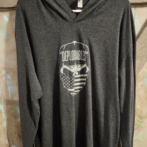 Gray Hooded Men's Shirt